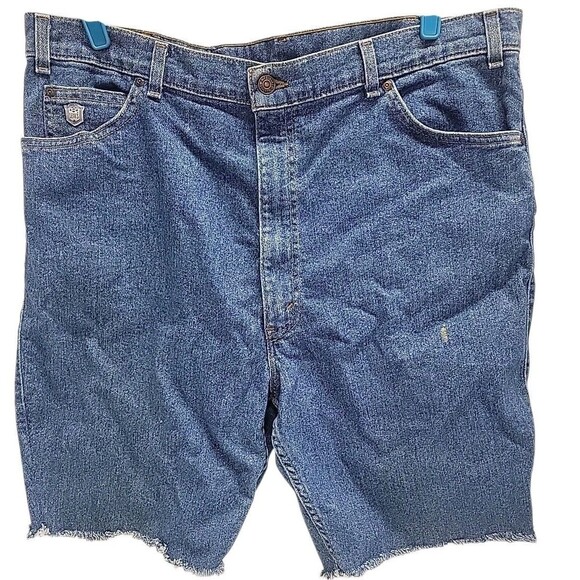 Vtg LEVI'S Jeans Silver Medal Distressed Gray Tab Cut Off Shorts Sz‎ 40 - Picture 1 of 16